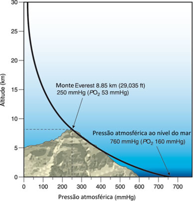 Relação da altitude e pressão atmosférica